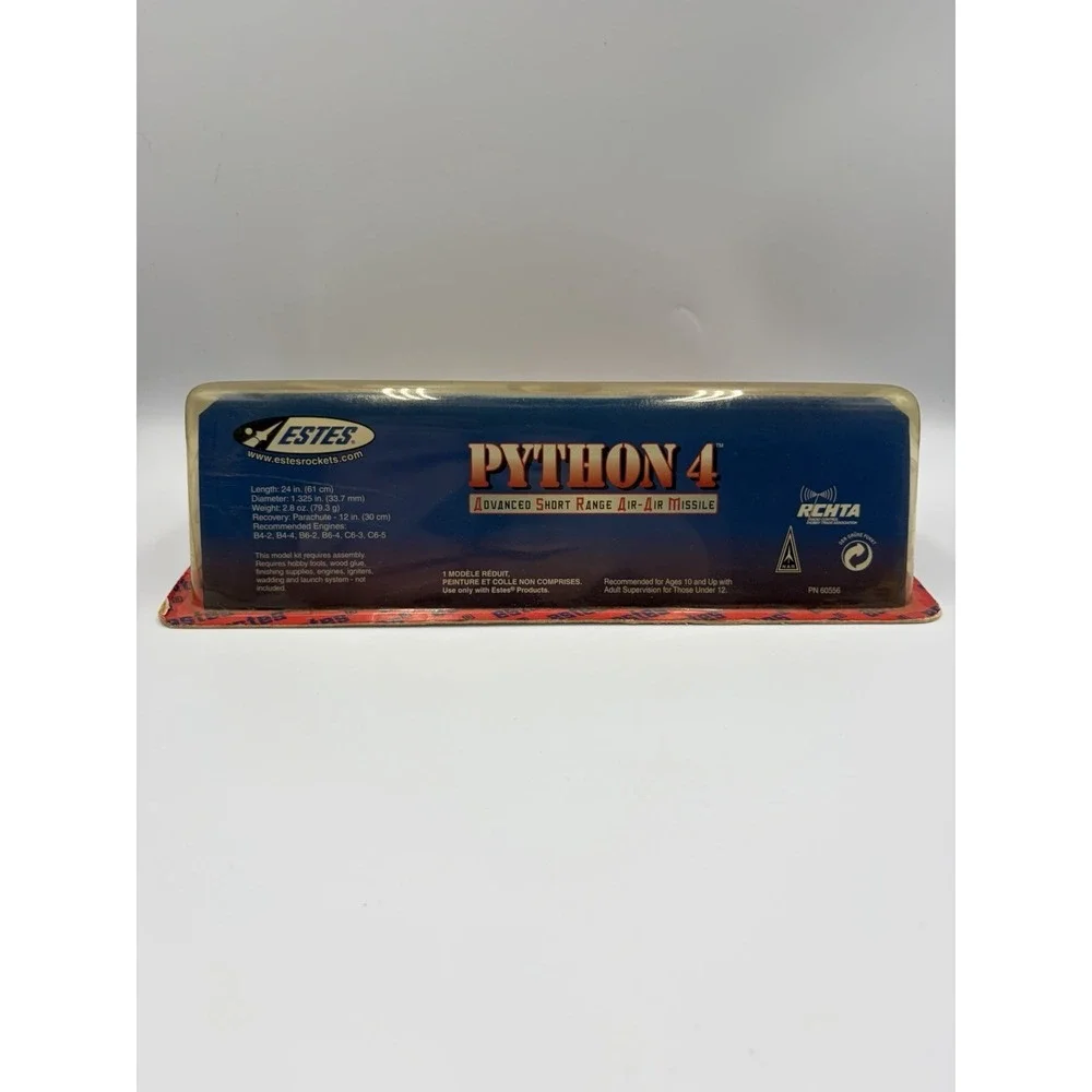 Estes Python 4 Flying Model Rocket Kit 1245 ASRAAM Model Rocket New Sealed